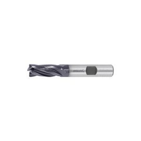 HOLEX HSS-Co8 Roughing End Mill, 6 mm Dia, TiAlN Coated 192850 6